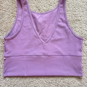 Lululemon Purple Ribbed Sports Bra